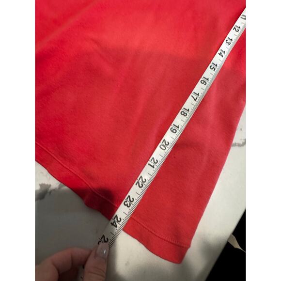 Tribal Red 3/4 Sleeve V Neck Top Soft Stretch Knit Casual Blouse Size Large - Picture 4 of 8